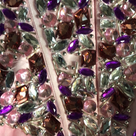 Alyce Paris Pink and Multicolor Sequin Prom Dress - Picture 9 of 12